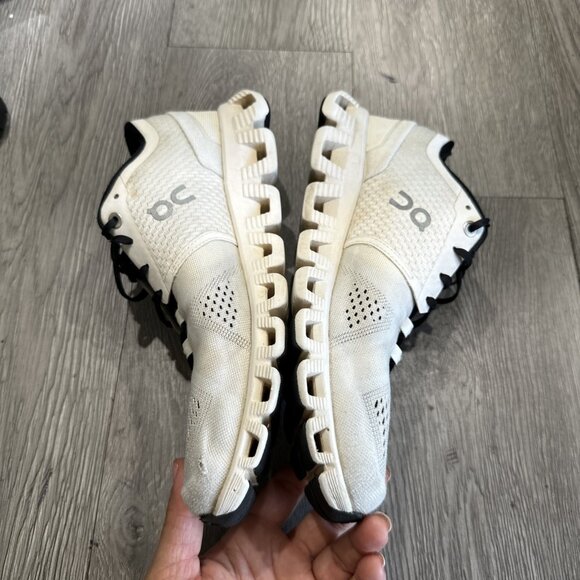 On Womens Cloud X White Black Running Shoes Sneakers Size 7.5 - Picture 8 of 11